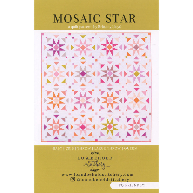 Mosaic Star Quilt Pattern Primary Image
