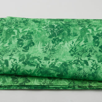 Lumina - Abstract Foliage Green 108" Wide 3 Yard Cut