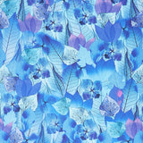Fanciful Fronds - Packed Lacy Leaf Blue Yardage Primary Image
