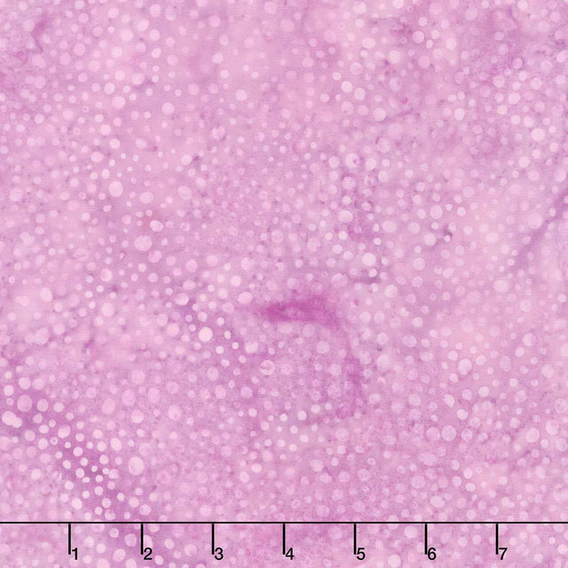 English Lavender Batiks - Dot Pink Begonia Yardage Primary Image