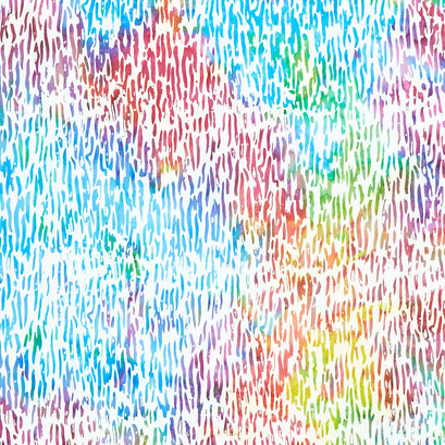 Breezy Brights - Zebra Stripes Rainbow Yardage