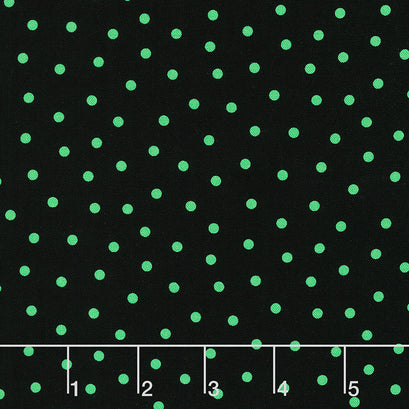 Lightbox - Polka Dots Green Yardage