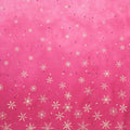 Ombre Flurries Metallic - Snowflakes Magenta Yardage Primary Image