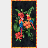 Tropical Paradise - Macaw Macaw Paradise Black Panel Primary Image