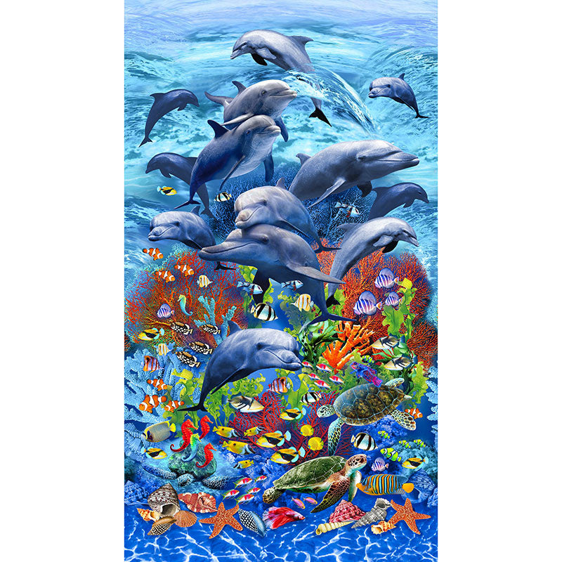 Jewels of the Sea (Michael Miller) - Sealife Multi Panel Primary Image