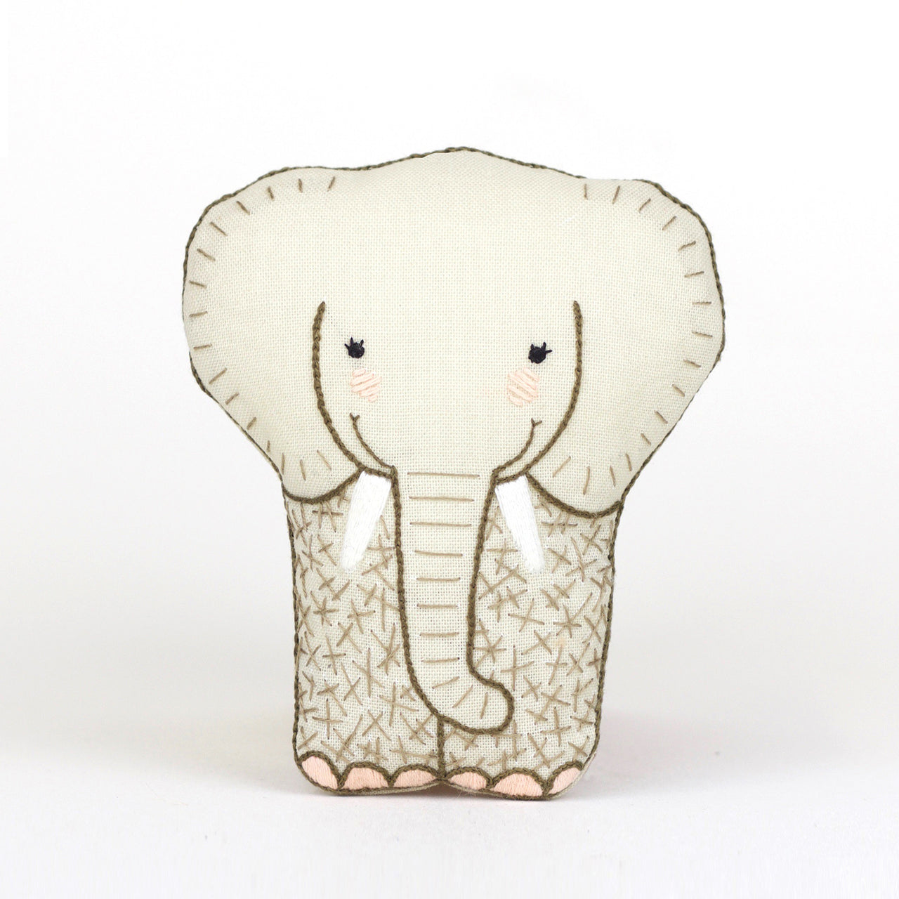 D.I.Y. Embroidered Doll Kit - Elephant Primary Image