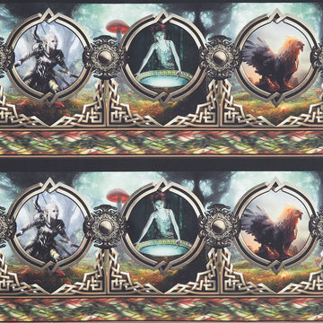 Legendary Journeys - Border Stripe Multi Yardage Primary Image