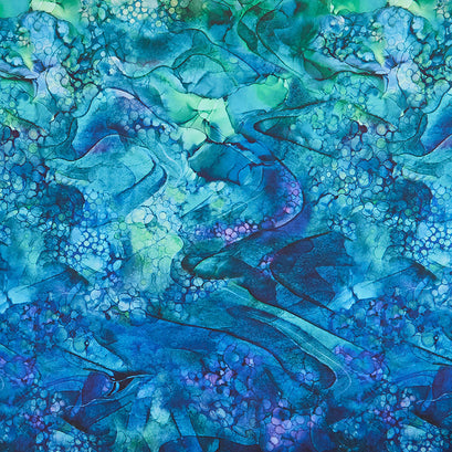 Whale Song - Ombre Blue 108" Wide Backing