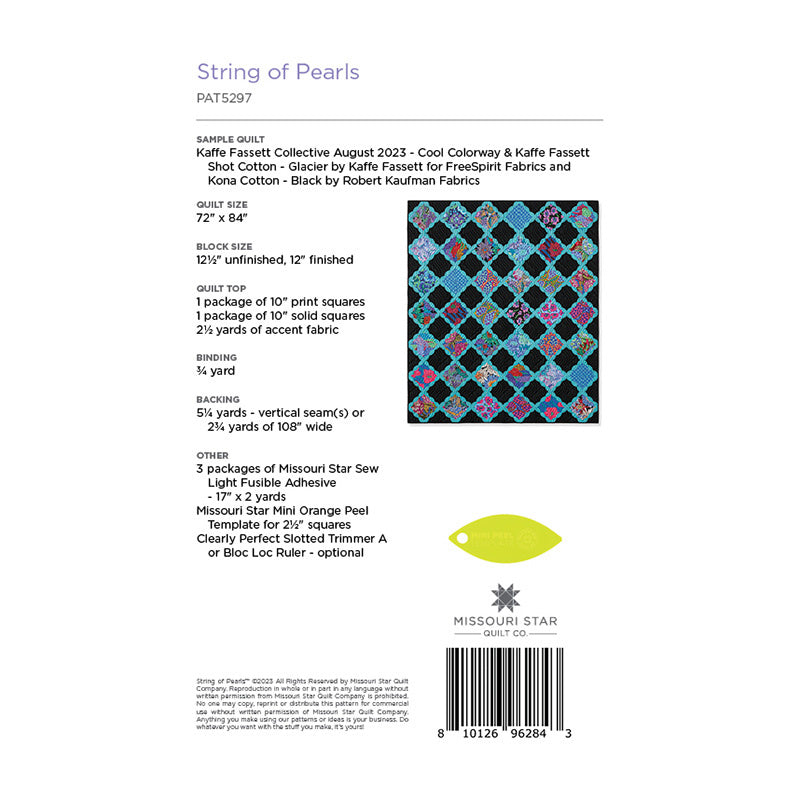 String of Pearls Quilt Pattern by Missouri Star