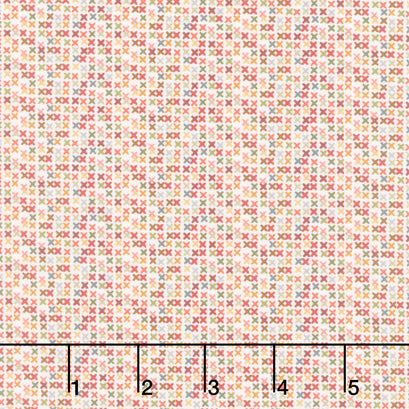 Home Sweet Home - Cross Stitch Texture Cream Yardage