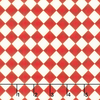 Coffee Always - Checks Red Yardage
