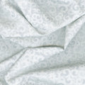 Icicle - Packed Metallic Scrolls White Yardage Alternative View #1
