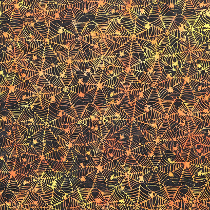 Hocus Pocus Batiks - Webs Black Yardage