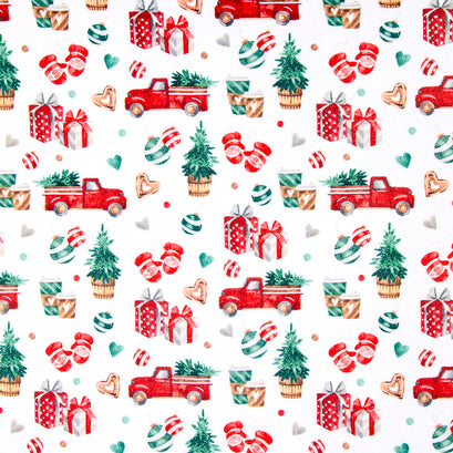 Cloud Cuddle® Print - Trucks Multi Yardage
