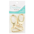 Emmaline 1" Designer Profile Swivel Snap Hooks - Set of Two Gold Alternative View #1