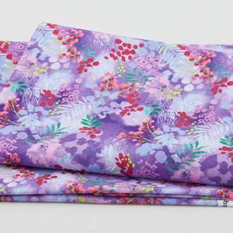 Anisa - Abstract Floral Purple 2 Yard Cut