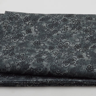 Isadora - Tonal Floral Charcoal 108" Wide 3 Yard Cut