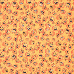 All Hallows Eve (Clothworks) - Jack-o-Lanterns Orange Yardage Primary Image