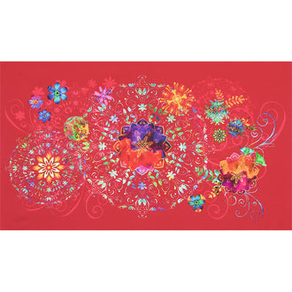 Florence - Medallion Red Panel