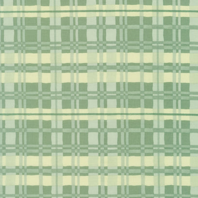 Green Fields - Plaid Forest Yardage