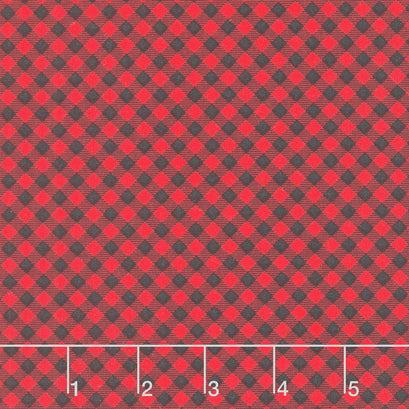 Timber Gnomies Tree Farm - Buffalo Check Red Yardage