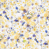 Hand Picked - Forget Me Not - Narcissus Pale Yellow Blue Yardage Primary Image