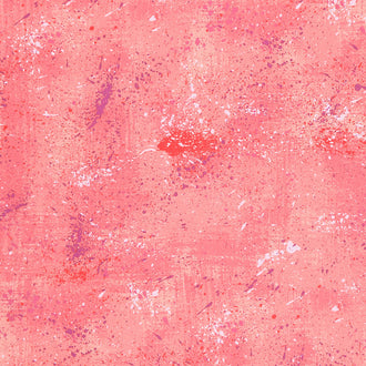 Color Wheel - Splatter Coral 108" Wide Backing Yardage