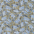 Aurelia - Leaves Blueberry Yardage Primary Image