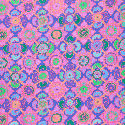 Kaffe Fassett Collective - February 2023 - Tudor Blue Yardage