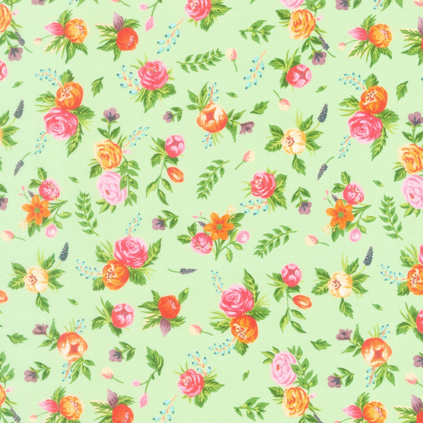 Monthly Placemat Coordinate - Floral Sweet Pea Yardage Primary Image