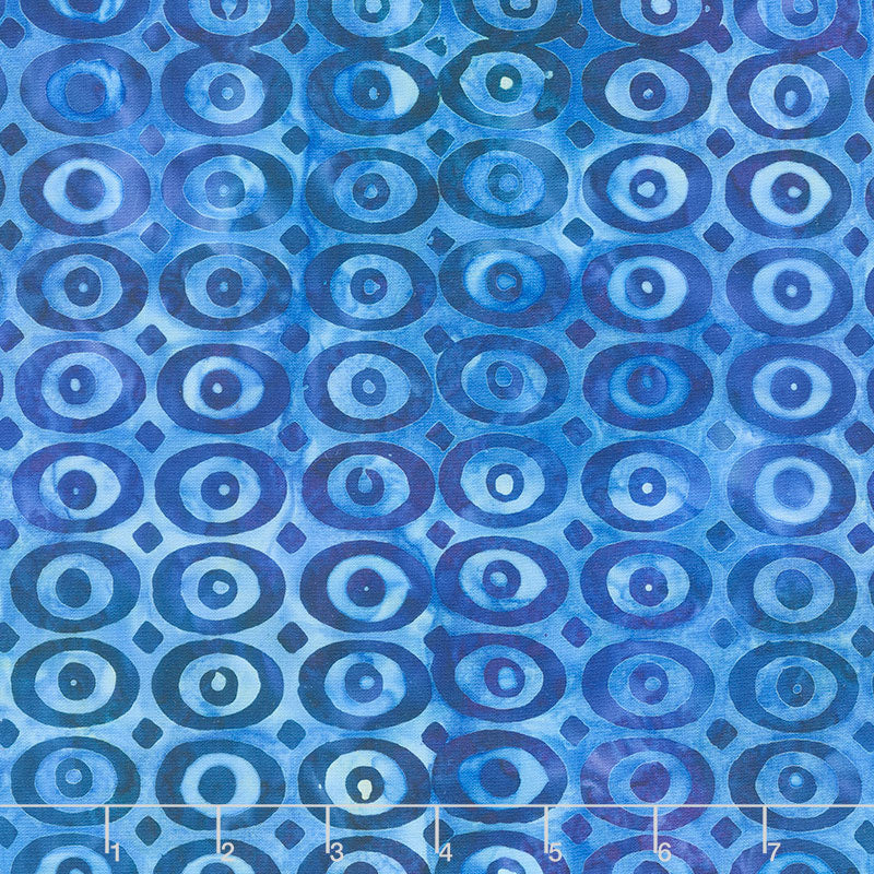 Artisan Batiks - Bubble Blues - Dots Ocean Yardage Primary Image