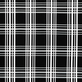 Fleur Noire - Plaid Black Yardage