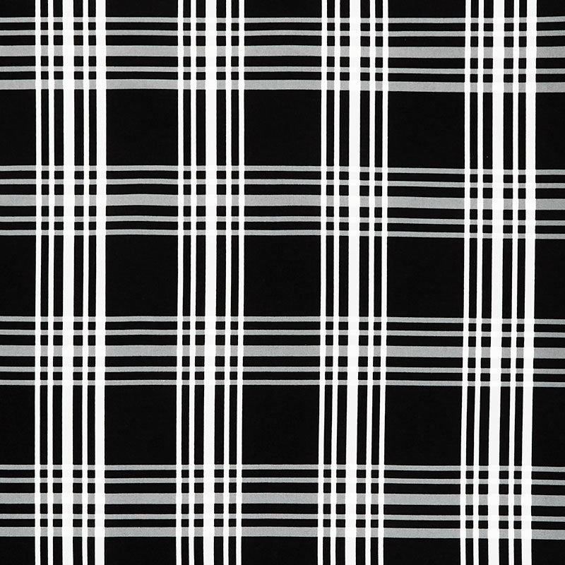 Fleur Noire - Plaid Black Yardage Primary Image