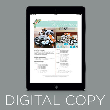 Digital Download - Jelly Bean Faces Pillow Pattern Primary Image