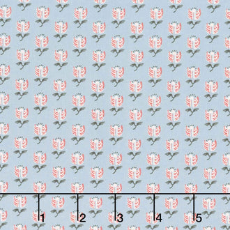 Pride & Prejudice - Lady Lucas Blue Yardage