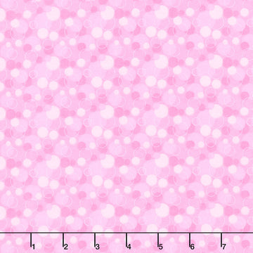 Comfy Flannel® - Bubble Dots Pink Yardage Primary Image