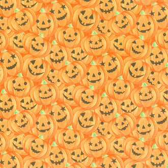 Gnomes Night Out - Pumpkins Orange Yardage