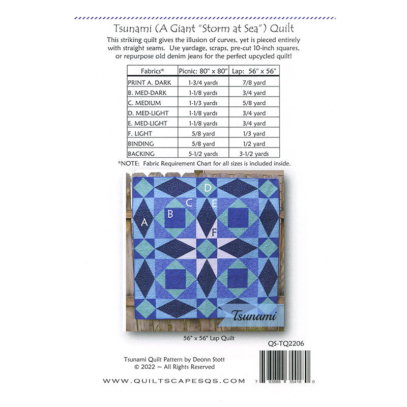 Tsunami Quilt Pattern