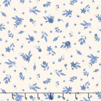 French Quarter - Small Floral Cream Yardage