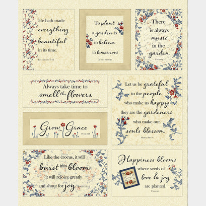 Victory Garden - Vintage Beige Panel