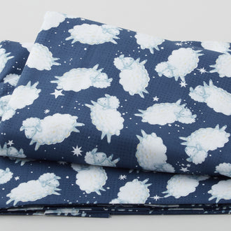Reach for the Stars - Sheep Toss Navy 3 Yard Cut