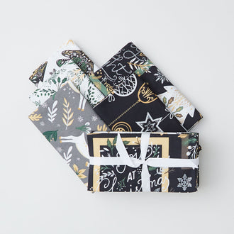 Christmas Shine Favorites 5 Piece Metallic Fat Quarter Bundle