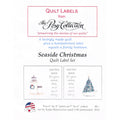 Seaside Christmas Quilt Labels Alternative View #1