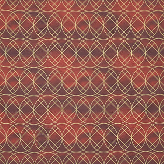 Autumn Circle Geometric - Brown Sienna Yardage