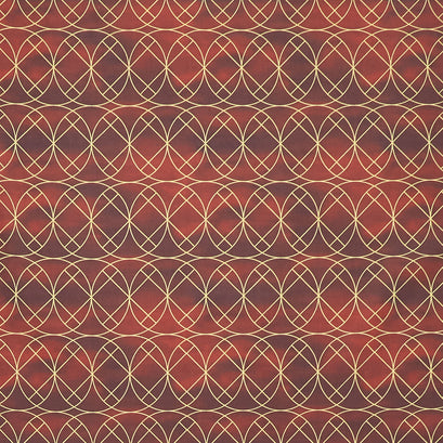 Autumn Circle Geometric - Brown Sienna Yardage