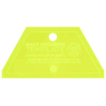Missouri Star Small Half Hexagon Template for 5" Charm Packs & 2.5" Jelly Rolls Primary Image