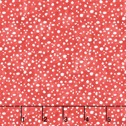 Gnome and Garden - Mushroom Dots Red Yardage