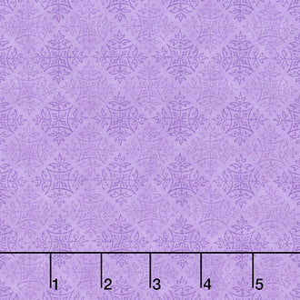 In Bloom - Medallions Purple Yardage