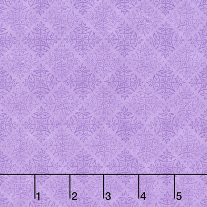 In Bloom - Medallions Purple Yardage