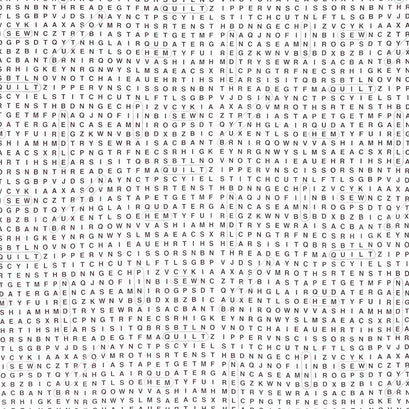 Sew Strong - Sewing Word Search White Yardage